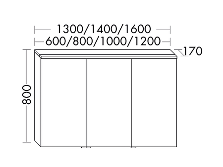 FORMAT Design LED-Spiegelschrank SPKT