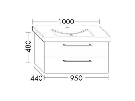 FORMAT Design Waschtisch-Unterschrank WWMN095