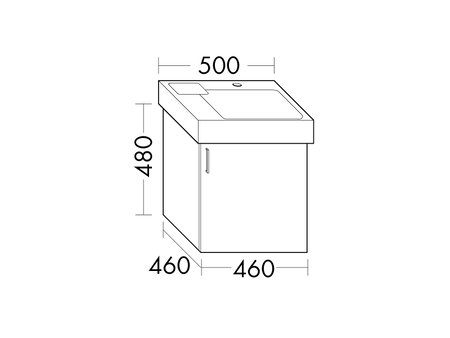 FORMAT Design Waschtisch-Unterschrank WULV046R