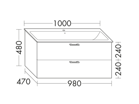 FORMAT Design Waschtisch-Unterschrank WWCQ098