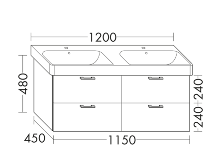 FORMAT Design Waschtisch-Unterschrank WWIV115