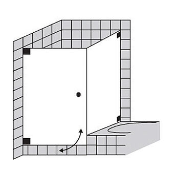 FORMAT Design 3.0 Ganzglas-Pendeltür mit Seitenwand an Badewanne, Höhe bis 2000 mm