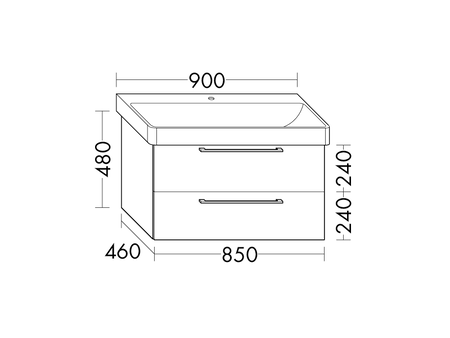 FORMAT Design Waschtisch-Unterschrank WVGA085