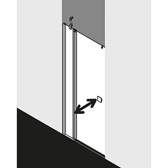 FORMAT Design 2.0 Pendeltür 1-flügelig mit Festfeld, Höhe 2000 mm