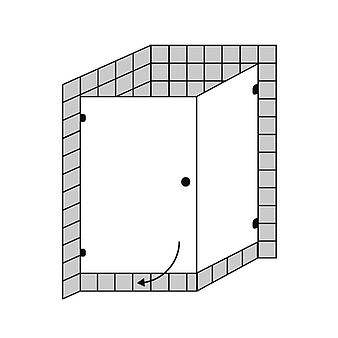 FORMAT Design 3.0 Ganzglas-Tür mit Seitenwand, Höhe bis 2000 mm