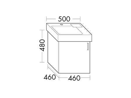 FORMAT Design Waschtisch-Unterschrank WULV046L