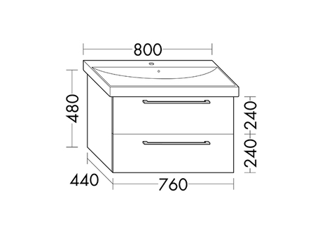 FORMAT Design Waschtisch-Unterschrank WVPY076