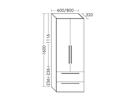 FORMAT Design Hochschrank HSOT060