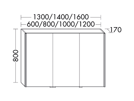 FORMAT Design LED-Spiegelschrank SPKV