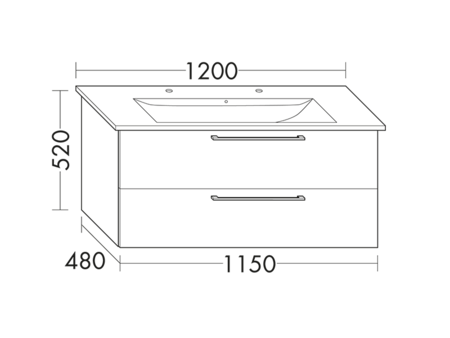 FORMAT Design Waschtisch-Unterschrank WVBR115