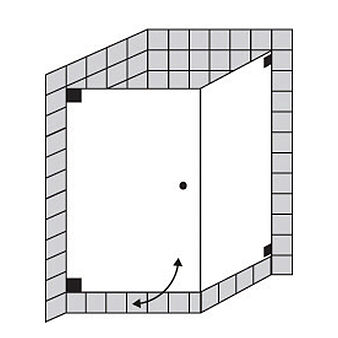 FORMAT Design 3.0 Ganzglas-Pendeltür mit Seitenwand, Höhe bis 2000 mm