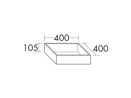 FORMAT Design Mineralguss-Aufsatz-Waschtisch MBA0050