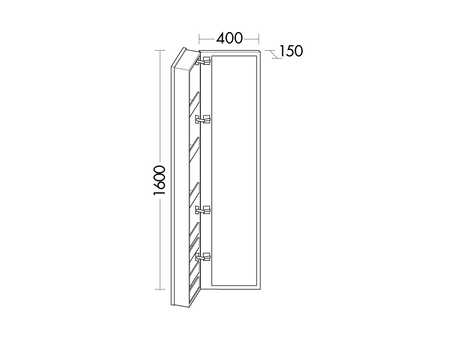 FORMAT Design Ganzkörperspiegel SPCB040L/SPCB040R