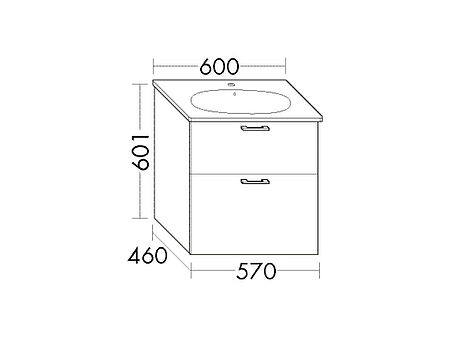 FORMAT Design Waschtisch-Unterschrank