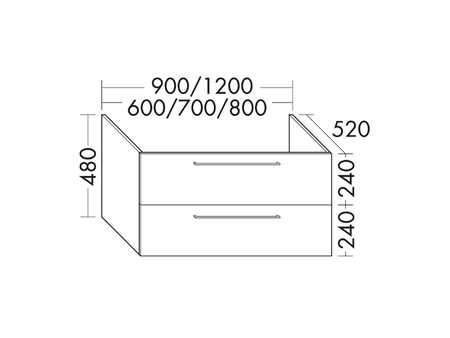 FORMAT Design Waschtisch-Unterschrank WVVV