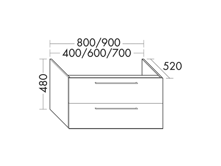 FORMAT Design Waschtisch-Unterschrank WVVY