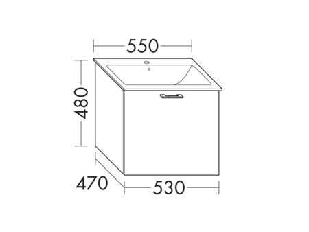 FORMAT Design Waschtisch-Unterschrank WWCP053