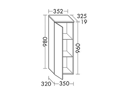 FORMAT Basic Halbhoch-Schrank