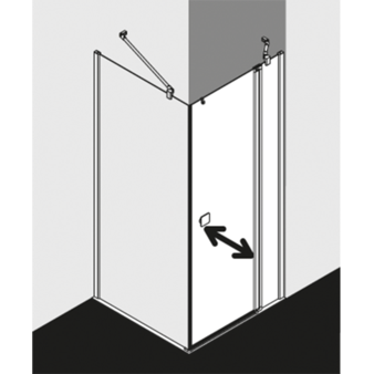 FORMAT Design 2.0 Pendeltür 1-flügelig mit Festfeld, Höhe 2000 mm