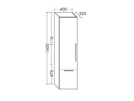 FORMAT Design Hochschrank HSOZ040L/HSOZ040R