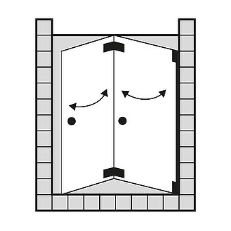 FORMAT Design 3.0 Ganzglas-Falttür, Höhe 2000 mm