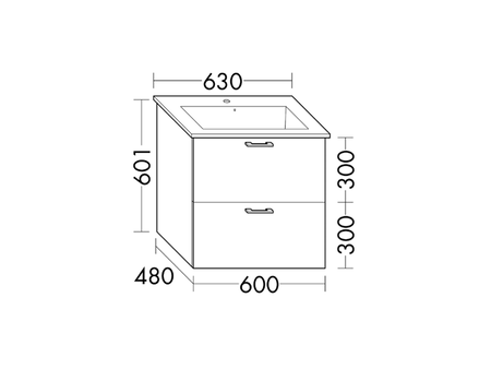 FORMAT Design Waschtisch-Unterschrank WVMM060