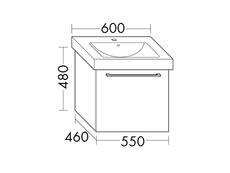 FORMAT Design Waschtisch-Unterschrank WULZ055