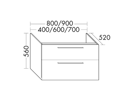 FORMAT Design Waschtisch-Unterschrank WVVZ