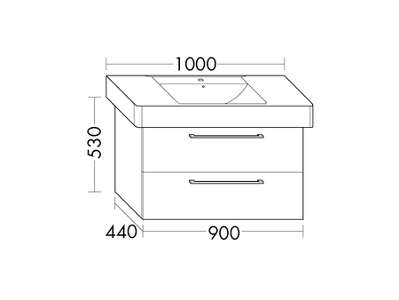 FORMAT Design Waschtisch-Unterschrank WUIF090