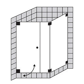 FORMAT Design 3.0 Ganzglas-Pendeltür mit Seitenwand an Badewanne, Höhe bis 2000 mm