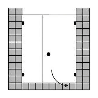 FORMAT Design 3.0 Ganzglas-Tür mit Festfeld für Nische, Höhe bis 2000 mm