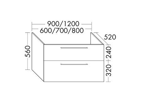 FORMAT Design Waschtisch-Unterschrank WVVW