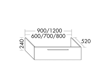 FORMAT Design Waschtisch-Unterschrank WVVU