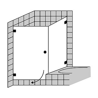 FORMAT Design 3.0 Ganzglas-Tür mit Seitenwand für Badewanne, Höhe bis 2000 mm